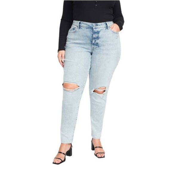 NWT Old Navy High-Rise Curvy O.G. Straight Jeans - Laine - 14 Petite - Picture 1 of 13